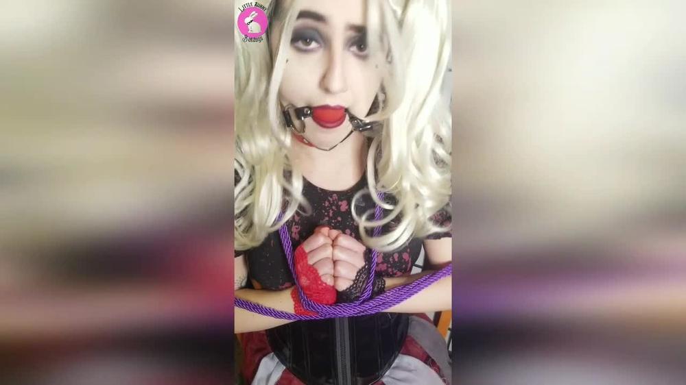 Harley Quinn Ball Gagged And Chair Tie