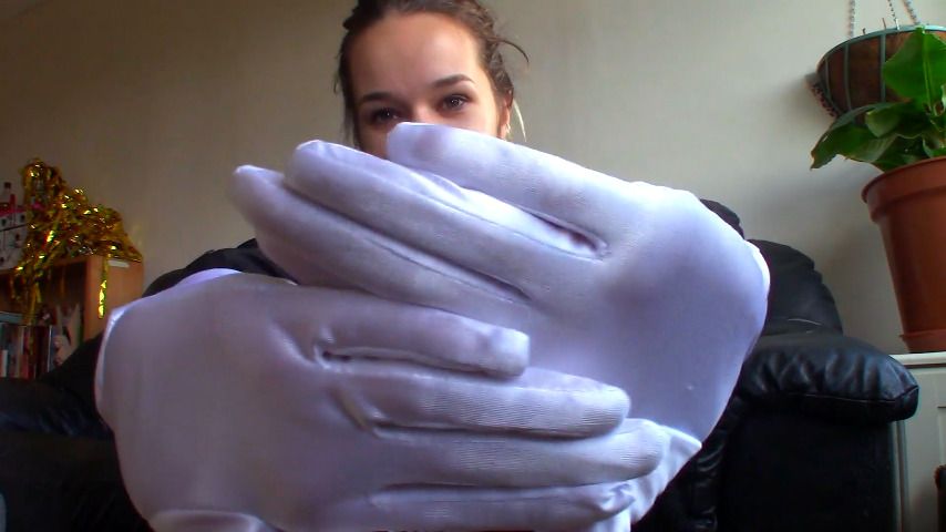 SATIN Glove Worship Me JOI