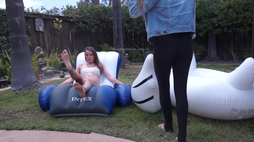 Madison n Vivian Smoke on Inflatables