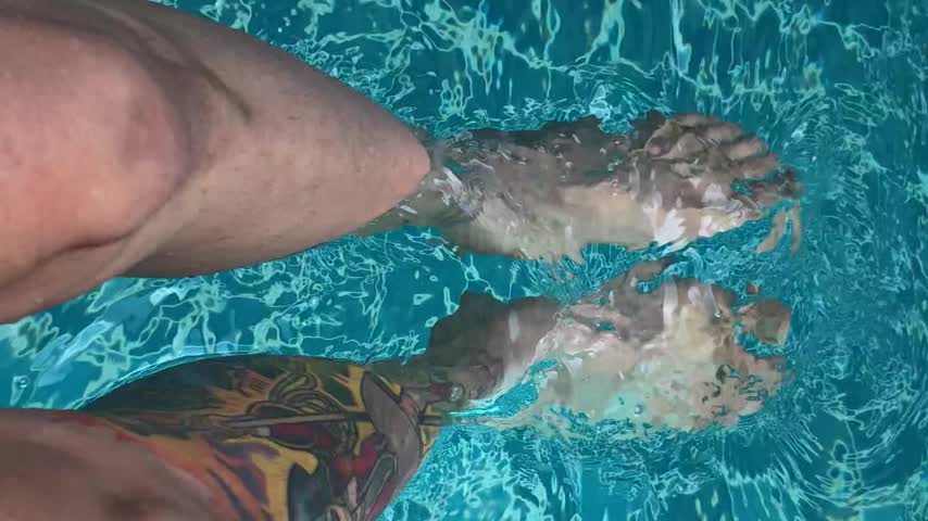 feet in the swiming pool