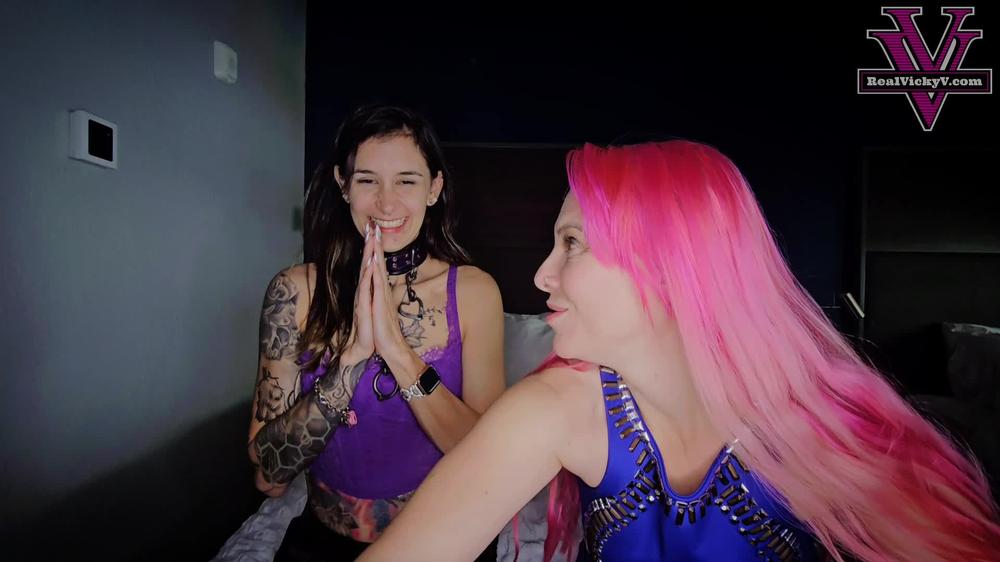 Worship Goddess Vicky and Friends - Tickled By Vicky And Her Sexy Slave Rose- 1080P