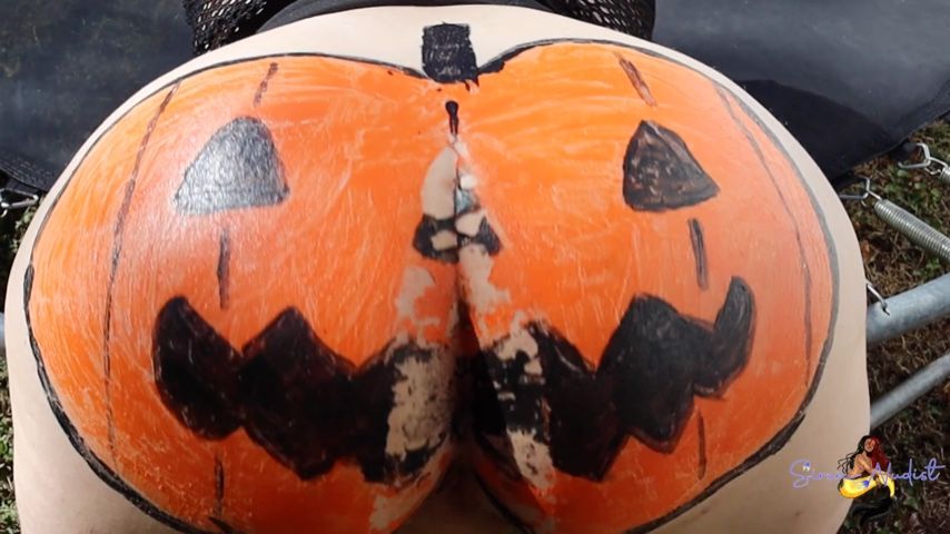 Threesome Pumpkin Smashing