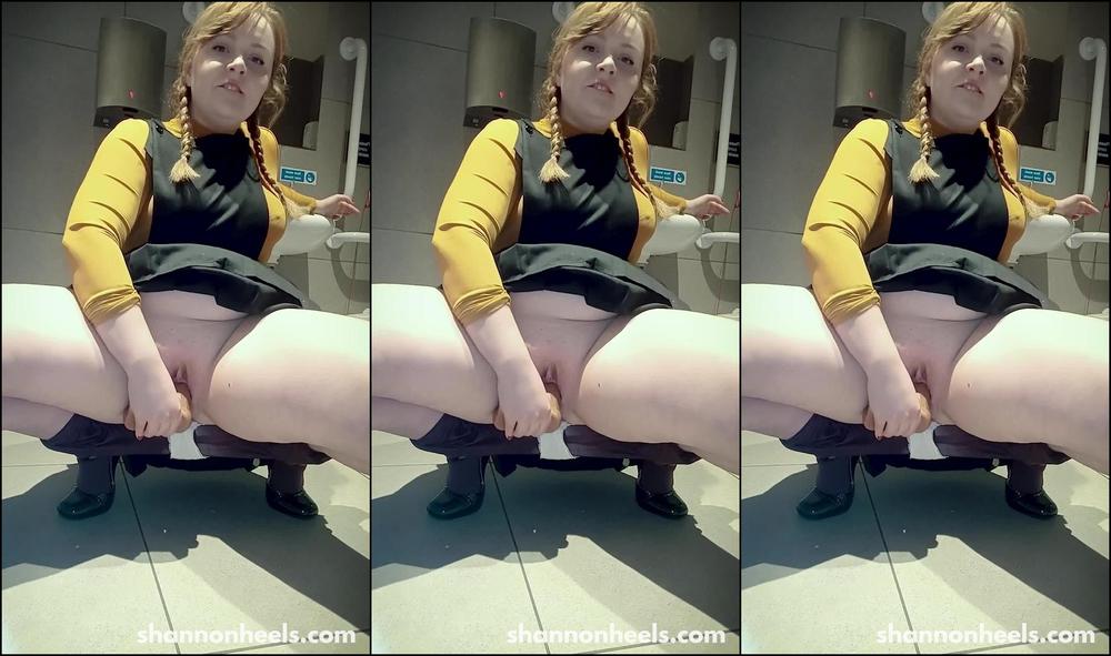 Slut Public Toilet Anal Pump