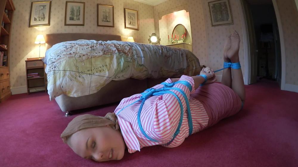 Ariel Anderssen Pantyhose Encased Hogtie