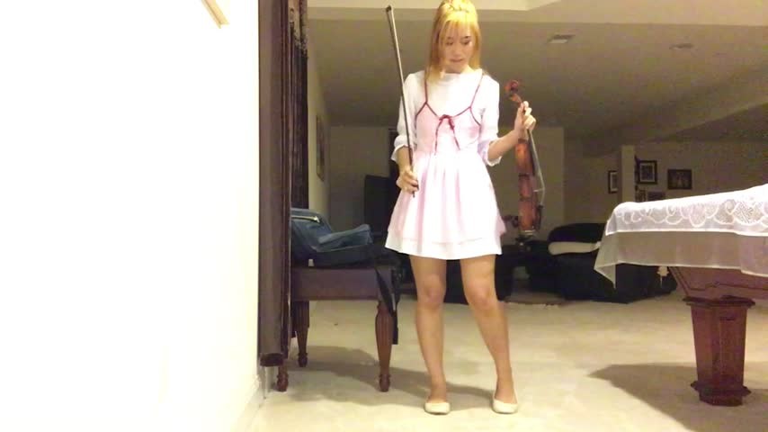Kittymei Kaori Miyazono Plays With The Violin