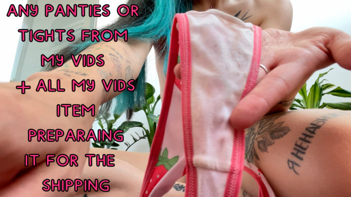 FREE CREAMY CUM WITH BIG DILDO /MY PANTIES PREPARED TO SHIP