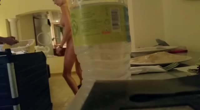 Solo Vacation Nude Room Service Flashing