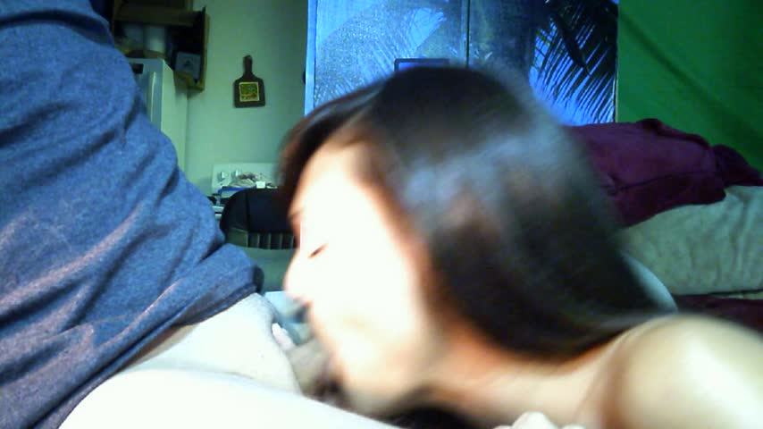 Step daughter gives dad a bj & great sex