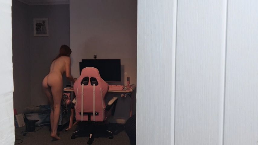 Spying on Step Mommy Cleaning Naked