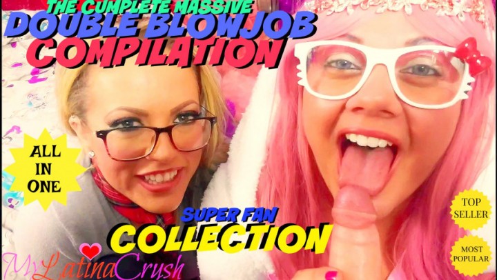 Mylatinacrush Double Blowjob Cumpilation