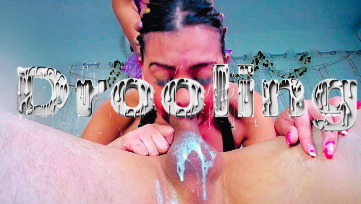 Sarina and Mia stick their cock down their Throats DROOLING
