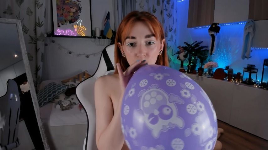 Blowing pink Balloon - Jun 21, 2023