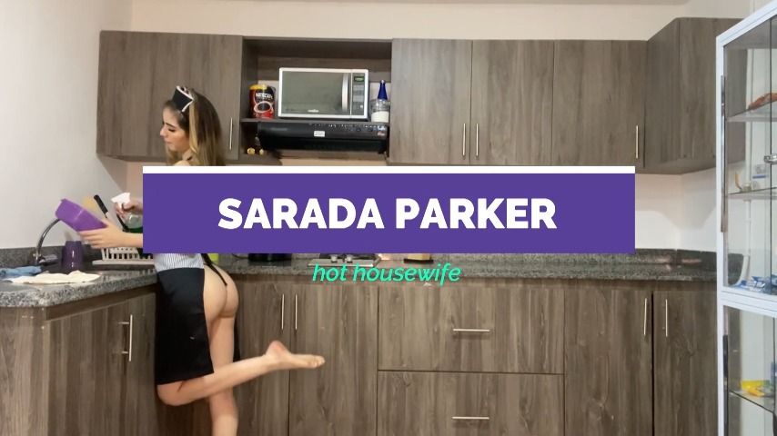 Experienced housewife in the kitchen