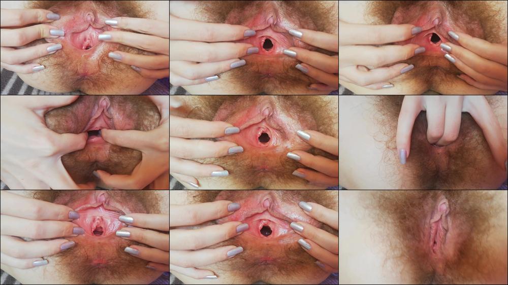 Cuteblonde666 Hairy Pussy Gaping Close Up