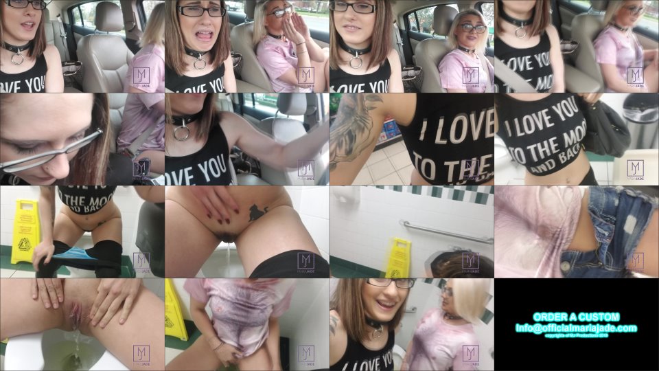 Maria Jade P–Ing In Public Gas Station Hd