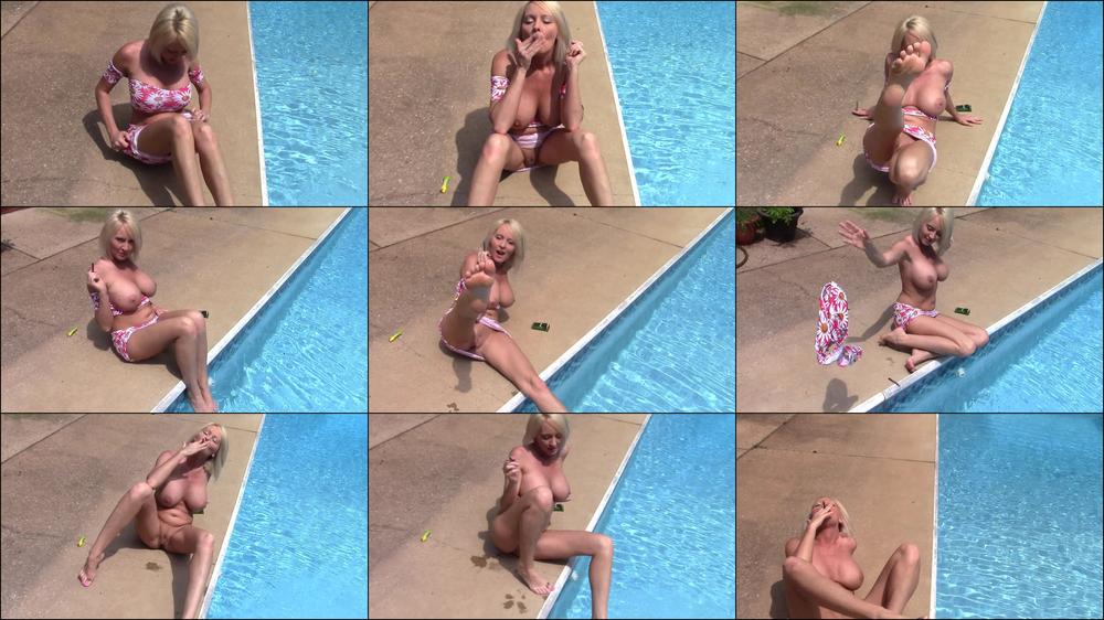 Buddahsplayground Milf Poolside Smoke Break