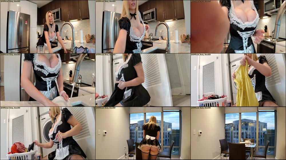 Busty French Maid Cleaning - October 12, 2019