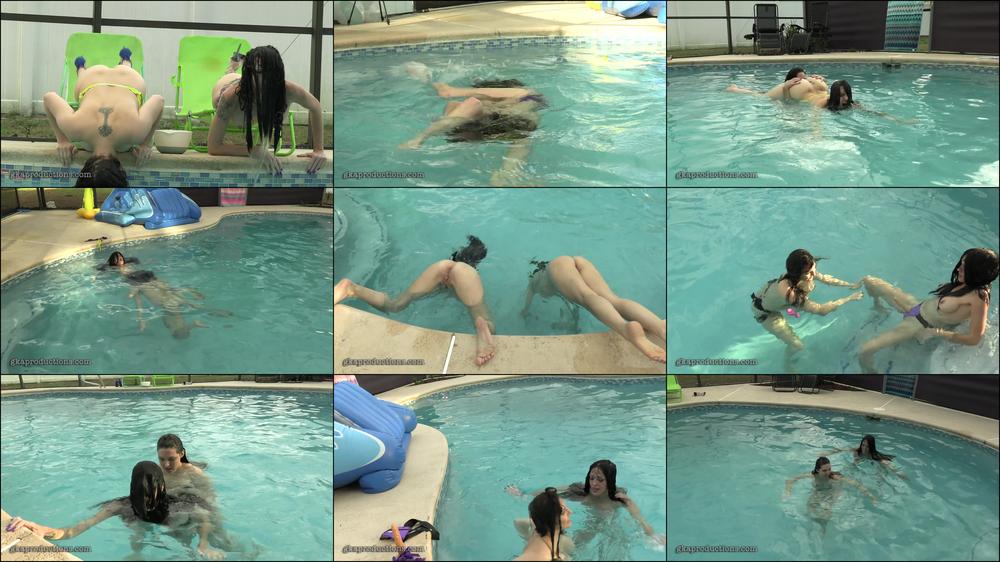 Sadie & Slyyy - Sexy Lesbian Swimming