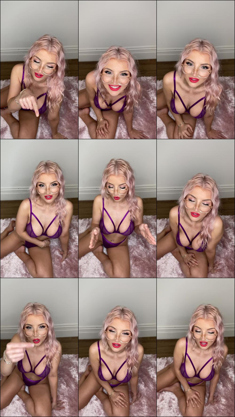 SPH in purple lingerie