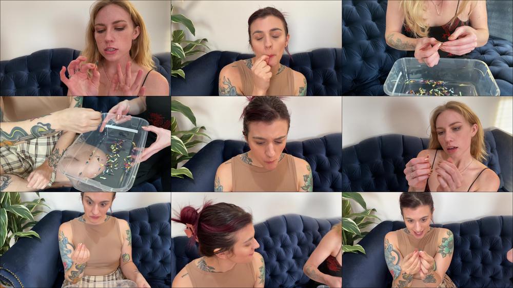 Giantesses Snacking on Men