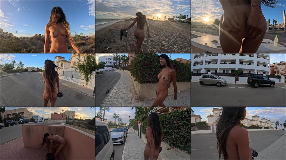 daringKiara - Hiking And Walking Naked With Both Holes Stuffed