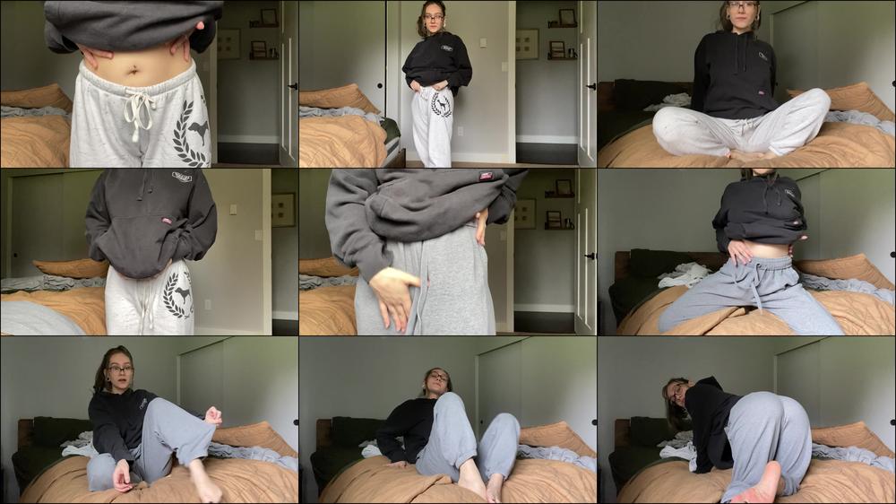 Sweatpants fetish & a little femdom