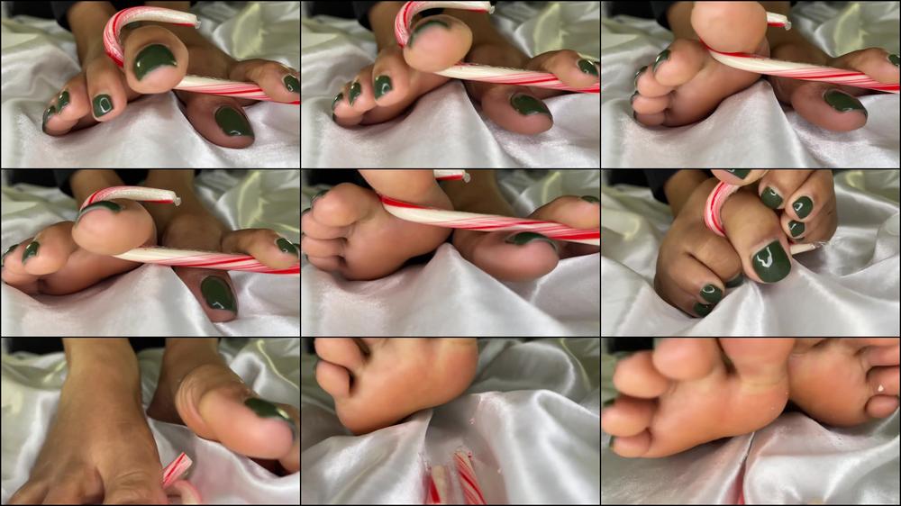 Breaking A Candy Cane With My Feet