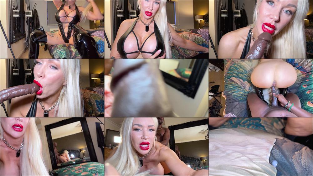 Tania Amazon teases cuck with Shadow Dimitri's creampie