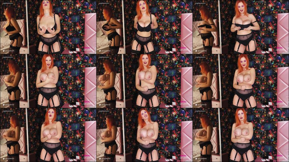 JOI in sexy black lingerie