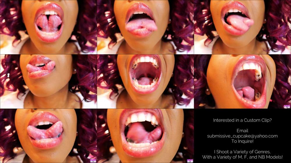 Subbiecupcake Super Close Split Tongue Show