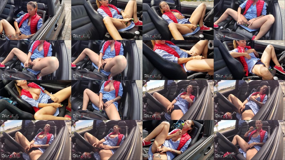 Wet Kelly Masturbate In My Car In A Parking Lot