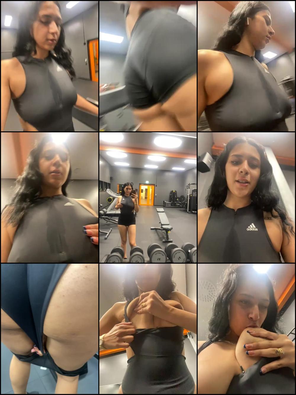 preview running gym sweaty tits hot milf