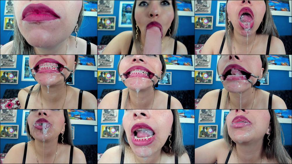 Submissive's Saliva-Soaked Bukkake Fantasy