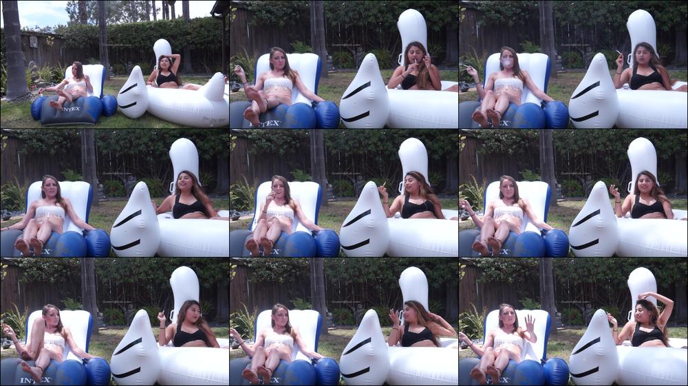 Madison n Vivian Smoke on Inflatables