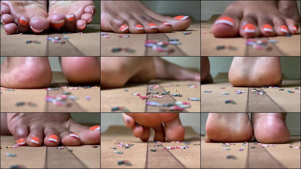 Giantess Yoga Feet Smashes Little People