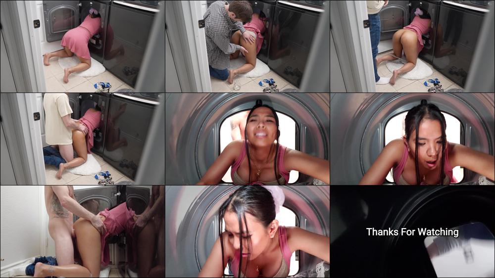 Asian Stepsis Gets Stuck in Dryer - March 18, 2023