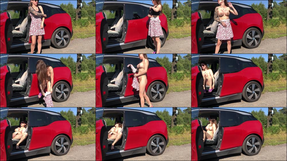 CAUGHT Naked Car Pussy Play