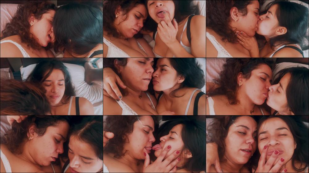 Lesbian Kiss With Cum