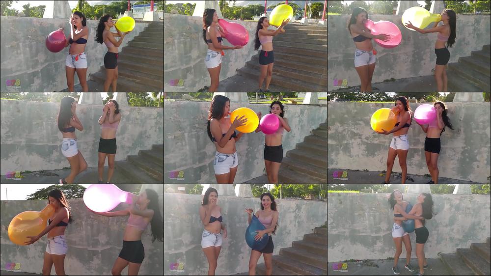 Tori n Maribel's Outdoor Blow Pop Race-B