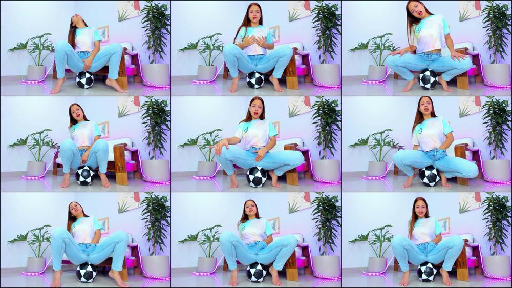 Soccer ball clit stimulation