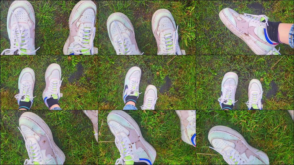 Muddying AF1 Sneakers