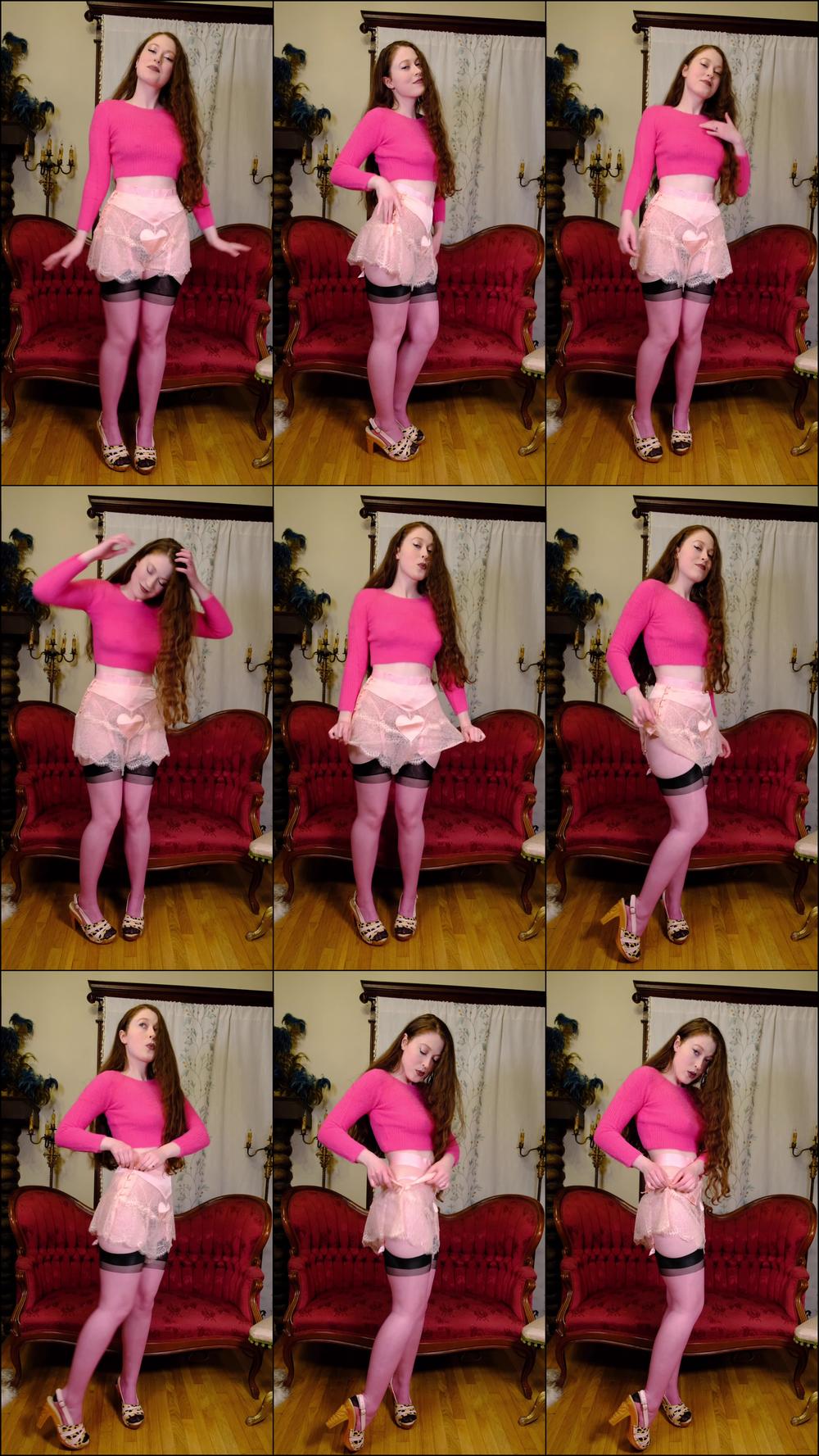 Pink Knickers Peek-A-Boo