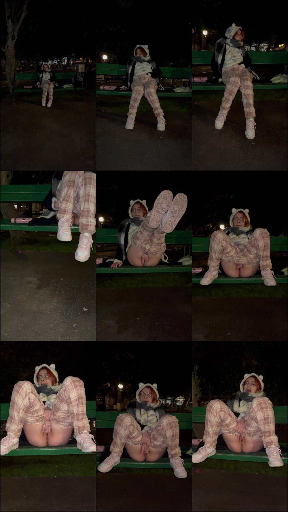 REDHEAD BABYGIRL OUTDOOR PUSSY PLAY