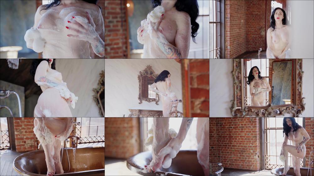 Naked Goddess Takes A Bath