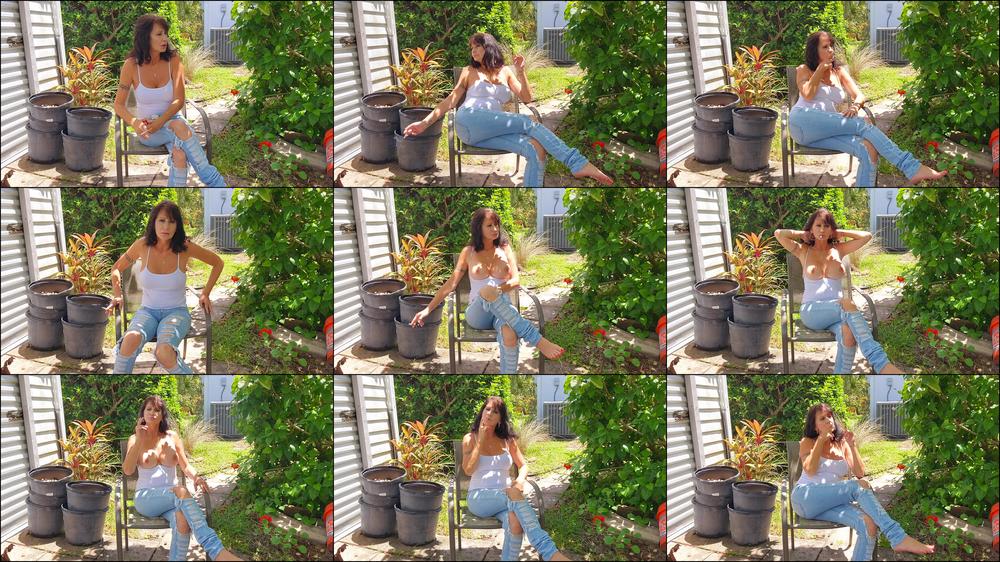IGNORING YOU AS I SMOKE IN JEANS