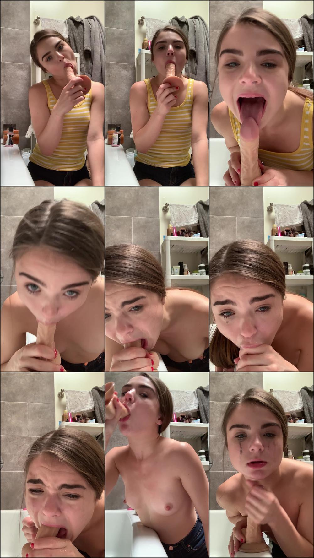 Meganmarxxx Super Sloppy Gagging On My Toy Cock