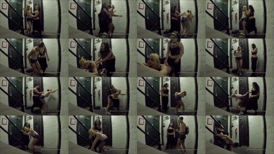 Glimmertits Stairwell Wedgie Attack Caught On Tape