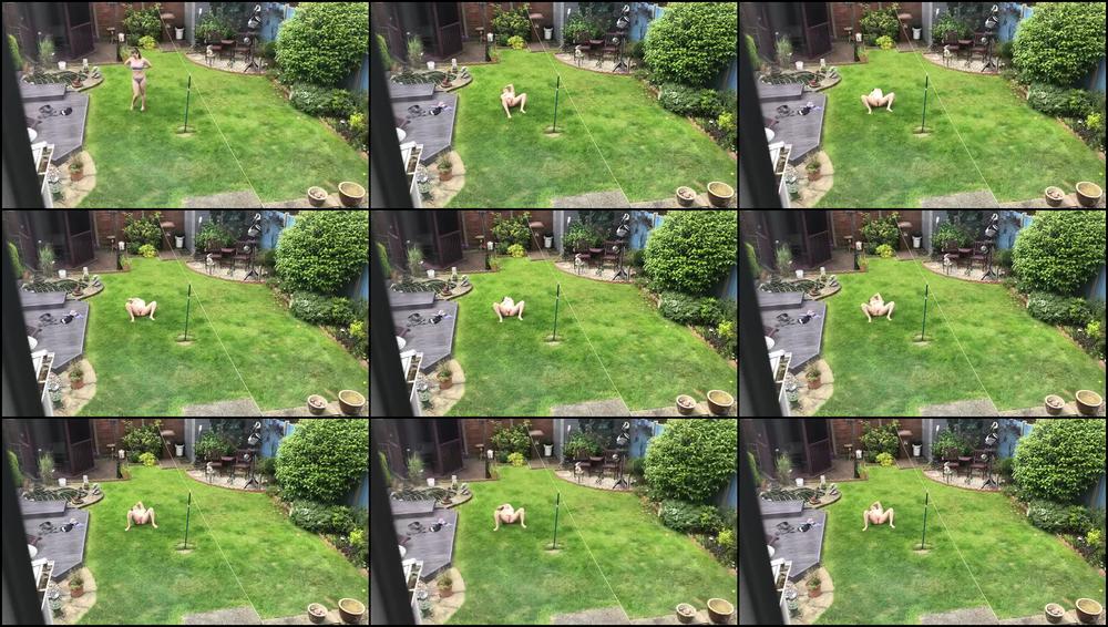 Masturbating in Middle of Friends Garden