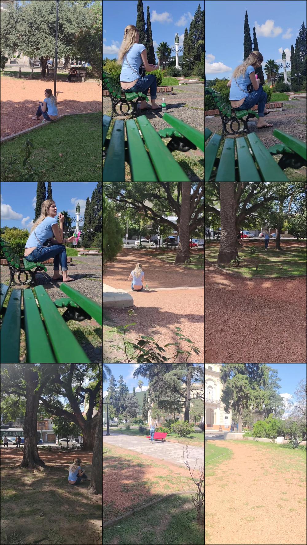 Spying On Girl In Park With Buttcrack