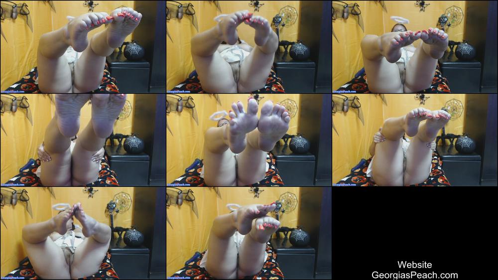 Orange Toe Nail JOI - October 25, 2015